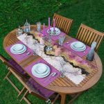 - ServisRunner-DuzRenkSet-3128-Murdum-Beyaz-Altin-Desenli-Modern-1-Adet-Runner-4-Adet-Mor-Renkli-Amerikan-Servis - Realhomes ServisRunner-DuzRenkSet-3128 Realhomes