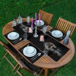 - ServisRunner-DuzRenkSet-3348-Siyahi-Kadin-Ozel-Tasarimli-Modern-1-Adet-Runner-4-Adet-Siyah-Renkli-Amerikan-Servis - Realhomes ServisRunner-DuzRenkSet-3348 Realhomes