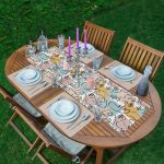 - ServisRunner-DuzRenkSet-5343-Botanik-Portre-Baskli-1-Adet-Runner-4-Adet-Kayisi-Renkli-Amerikan-Servis - Realhomes ServisRunner-DuzRenkSet-5343 Realhomes