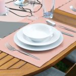 - ServisRunner-DuzRenkSet-5759-Realhomes-Bohemian-Ozel-Tasarim-Kirlent-Kilifi-1-Adet-Runner-4-Adet-Pembe-Renkli-Amerikan-Servis-2 - Realhomes ServisRunner-DuzRenkSet-5759 Realhomes