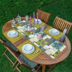 - ServisRunner-DuzRenkSet-7285-Beyaz-Zeminde-Onedraw-Cizimli-Yaprak-Motifli-1-Adet-Runner-4-Adet-Yesil-Renkli-Amerikan-Servis - Realhomes ServisRunner-DuzRenkSet-7285 Realhomes