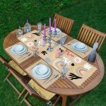 - ServisRunner-DuzRenkSet-7385-Hardal-Zeminli-Renkli-Cicek-Desenli-Dijital-Baskili-1-Runner-4-Adet-Pembe-Renkli-Amerikan-Servis - Realhomes ServisRunner-DuzRenkSet-7385 Realhomes