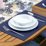 - ServisRunner-DuzRenkSet-8574-Beyaz-Zemin-Gold-Detayli-Yaprak-Desenli-1-Adet-Runner-4-Adet-Koyu-Lacivert-Renkli-Amerikan-Servis-2 - Realhomes ServisRunner-DuzRenkSet-8574 Realhomes