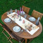 - ServisRunner-DuzRenkSet-8603-Beyaz-Zeminde-Balkabagi-Desenli-Modern-1-Adet-Runner-4-Adet-Koyu-Kestane-Renkli-Amerikan-Servis - Realhomes ServisRunner-DuzRenkSet-8603 Realhomes