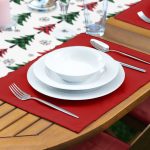 - ServisRunner-DuzRenkSet-8615-Beyaz-Zeminde-Ekoseli-Cam-Agaci-Desenli-Modern-1-Adet-Runner-4-Adet-Kirmizi-Renkli-Amerikan-Servis-2 - Realhomes ServisRunner-DuzRenkSet-8615 Realhomes