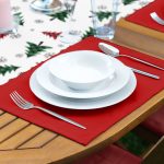 - ServisRunner-DuzRenkSet-8616-Beyaz-Zeminde-Ekoseli-Cam-Agaci-Desenli-Modern-1-Adet-Runner-4-Adet-Kirmizi-Renkli-Amerikan-Servis-2 - Realhomes ServisRunner-DuzRenkSet-8616 Realhomes