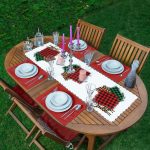 - ServisRunner-DuzRenkSet-8662-Beyaz-Zemin-Ekoseli-Kumas-Desenli-Dijital-Baskili-1-Runner-4-Adet-Bordo-Renkli-Amerikan-Servis - Realhomes ServisRunner-DuzRenkSet-8662 Realhomes