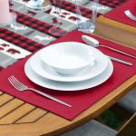 - ServisRunner-DuzRenkSet-8665-Beyaz-Zeminde-Ekose-Desenli-Geyik-Desenli-1-Adet-Runner-4-Adet-Koyu-Bordo-Renkli-Amerikan-Servis-2 - Realhomes ServisRunner-DuzRenkSet-8665 Realhomes