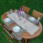 - ServisRunner-DuzRenkSet-8697-Beyaz-Zeminde-Gri-Ekose-Desenli-Dijital-Baskili-1-Adet-Runner-4-Adet-Gri-Renkli-Amerikan-Servis - Realhomes ServisRunner-DuzRenkSet-8697 Realhomes