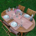 - ServisRunner-DuzRenkSet-8818-Pastel-Zeminde-Beyaz-Cicek-Desenli-Modern-1-Adet-Runner-4-Adet-Koyu-Pembe-Renkli-Amerikan-Servis - Realhomes ServisRunner-DuzRenkSet-8818 Realhomes