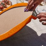 - SuplaRunner-DuzRenkSet-10257-Gorsel3 - Realhomes  Realhomes Renkli Etnik Desen Motifli Üçgen Püsküllü Runner 1 Adet & 6 Adet Turuncu Renkli Supla Realhomes