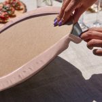 Realhomes Pembe Zemin Kelebek Tasarımlı Üçgen Püsküllü Runner 1 Adet & 6 Adet Pembe Renkli Supla Realhomes