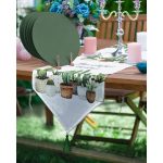 - SuplaRunner-DuzRenkSet-2033-Realhomes-Beatiful-Cactus-Tasarimli-Ucgen-Puskullu-Runner-1-Adet-6-Adet-Yesil-Renkli-Supla - Realhomes  Realhomes Beatiful Cactus Tasarımlı Üçgen Püsküllü Runner 1 Adet & 6 Adet Yeşil Renkli Supla Realhomes