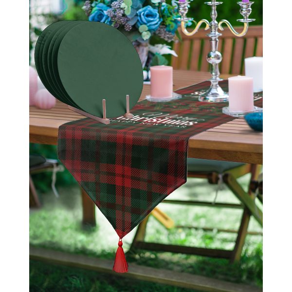 - SuplaRunner-DuzRenkSet-3036-Realhomes-Ekose-Zeminli-Mery-Christmas-Temali-Ucgen-Puskullu-Runner-1-Adet-6-Adet-Kirmizi-Renkli-Supla - Realhomes  Realhomes Ortanca Çiçeği Tasarımlı Üçgen Püsküllü Runner 1 Adet & 6 Adet Pembe Renkli Supla Realhomes