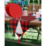 - SuplaRunner-DuzRenkSet-3057-Realhomes-Ekose-Tasarimli-Mery-Christmas-Ucgen-Puskullu-Runner-1-Adet-6-Adet-Kirmizi-Renkli-Supla - Realhomes Realhomes Ekose Tasarımlı Mery Christmas Üçgen Püsküllü Runner 1 Adet & 6 Adet Kırmızı Renkli Supla Realhomes