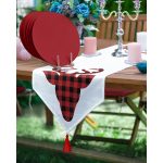 - SuplaRunner-DuzRenkSet-3071-Realhomes-Ekose-Geyik-Dijital-Baskili-Ucgen-Puskullu-Runner-1-Adet-6-Adet-Bordo-Renkli-Supla - Realhomes Realhomes Ekose Geyik Dijital Baskılı Üçgen Püsküllü Runner 1 Adet & 6 Adet Bordo Renkli Supla Realhomes