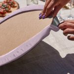 Realhomes Gold Detaylı Pembe Mermer Tasarımlı Üçgen Püsküllü Runner 1 Adet & 6 Adet Pembe Renkli Supla Realhomes