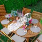 Realhomes Mermer Zemin Üzerine Gold Detay Çizgili Üçgen Püsküllü Runner 1 Adet & 6 Adet Gri Renkli Supla Realhomes