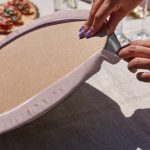 Realhomes Geometrik Tasarımlı Üçgen Püsküllü Runner 1 Adet & 6 Adet Pembe Renkli Supla Realhomes