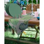 - SuplaRunner-DuzRenkSet-3329-Realhomes-Cuval-Zeminli-Tropik-Yaprak-Motifli-Ucgen-Puskullu-Runner-1-Adet-6-Adet-Yesil-Renkli-Supla - Realhomes  Realhomes Çuval Zeminli Tropik Yaprak Motifli Üçgen Püsküllü Runner 1 Adet & 6 Adet Yeşil Renkli Supla Realhomes