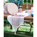 - SuplaRunner-DuzRenkSet-3354-Realhomes-Pembe-Parfum-Sisesi-Tasarimli-Ucgen-Puskullu-Runner-1-Adet-6-Adet-Pembe-Renkli-Supla - Realhomes  Realhomes Pembe Parfüm Şişesi Tasarımlı Üçgen Püsküllü Runner 1 Adet & 6 Adet Pembe Renkli Supla Realhomes