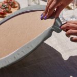 Realhomes Gri Zemin Kar Taneli Üçgen Püsküllü Runner 1 Adet & 6 Adet Gri Renkli Supla Realhomes