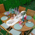 Realhomes Bohem Özel Tasarım Üçgen Püsküllü Runner 1 Adet & 6 Adet Mint Yeşili Renkli Supla Realhomes