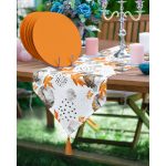 - SuplaRunner-DuzRenkSet-5277-Realhomes-Gold-Detayli-Mermer-Desenli-Ucgen-Puskullu-Runner-1-Adet-6-Adet-Turuncu-Renkli-Supla - Realhomes Realhomes Gold Detaylı Mermer Desenli Üçgen Püsküllü Runner 1 Adet & 6 Adet Turuncu Renkli Supla Realhomes