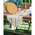 - SuplaRunner-DuzRenkSet-7298-Realhomes-Renkli-Yaprak-Desenli-Ucgen-Puskullu-Runner-1-Adet-6-Adet-Hardal-Renkli-Supla - Realhomes  Realhomes Renkli Yaprak Desenli Üçgen Püsküllü Runner 1 Adet & 6 Adet Hardal Renkli Supla Realhomes