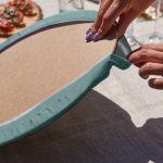 Realhomes Bohom Yosun Temalı Üçgen Püsküllü Runner 1 Adet & 6 Adet Açık Mavi Renkli Supla Realhomes