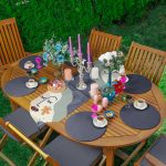 Realhomes Onedraw Tasarımlı Üçgen Püsküllü Runner 1 Adet & 6 Adet Lacivert Renkli Supla Realhomes