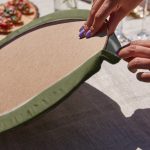 Realhomes Kurumuş Sonbahar Yaprakları Üçgen Püsküllü Runner 1 Adet & 6 Adet Yeşil Renkli Supla Realhomes