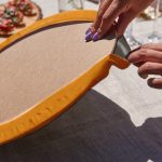 Realhomes Halloween Temalı Kabak Tasarımlı Üçgen Püsküllü Runner 1 Adet & 6 Adet Hardal Renkli Supla Realhomes