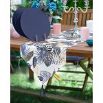 - SuplaRunner-DuzRenkSet-8574-Realhomes-Gold-Lacivert-Tropik-Yaprakli-Ucgen-Puskullu-Runner-1-Adet-6-Adet-Lacivert-Renkli-Supla - Realhomes  Realhomes Gold & Lacivert Tropik Yapraklı Üçgen Püsküllü Runner 1 Adet & 6 Adet Lacivert Renkli Supla Realhomes