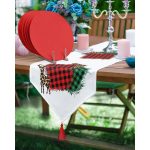 - SuplaRunner-DuzRenkSet-8662-Realhomes-Ekose-Geyik-Tasarimli-Ucgen-Puskullu-Runner-1-Adet-6-Adet-Kirmizi-Renkli-Supla - Realhomes  Realhomes Ekose & Geyik Tasarımlı Üçgen Püsküllü Runner 1 Adet & 6 Adet Kırmızı Renkli Supla Realhomes