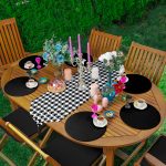 - SuplaRunner-DuzRenkSet-8689-Realhomes-Siyah-Kazayagi-Desenli-Ucgen-Puskullu-Runner-1-Adet-6-Adet-Siyah-Renkli-Supla-1 - Realhomes  Realhomes Siyah Kazayağı Desenli Üçgen Püsküllü Runner 1 Adet & 6 Adet Siyah Renkli Supla Realhomes