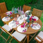 6+1'li Suluboya Çalışmalı Pop-Art Kadın Çizimli Supla Runner Seti Realhomes