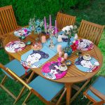 - SuplaRunnerSet103-61li-Mavi-Pembe-Zeminli-Japon-Pop-Art-Tasarimli-Supla-Runner-Seti - Realhomes 6+1'li Mavi & Pembe Zeminli Japon Pop-Art Tasarımlı Supla Runner Seti Realhomes