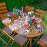 - SuplaRunnerSet110-61li-Sarmasik-Cicek-Tasarimli-Supla-Runner-Seti - Realhomes  6+1'li Sarmaşık Çiçek Tasarımlı Supla Runner Seti Realhomes