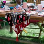 - SuplaRunnerSet112-61li-Geometrik-Ucgen-Icinde-Gul-Tasarimli-Supla-Runner-Seti-2 - Realhomes  6+1'li Geometrik Üçgen İçinde Gül Tasarımlı Supla Runner Seti Realhomes