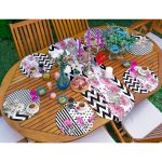 - SuplaRunnerSet116-61li-Zigzag-Zeminli-Gul-Motifli-Supla-Runner-Seti-1 - Realhomes 6+1'li Zigzag Zeminli Gül Motifli Supla Runner Seti Realhomes