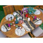 - SuplaRunnerSet117-61li-Gri-Siyah-Mermer-Motifli-Supla-Runner-Seti-1 - Realhomes  6+1'li Gri & Siyah Mermer Motifli Supla Runner Seti Realhomes