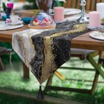 - SuplaRunnerSet117-61li-Gri-Siyah-Mermer-Motifli-Supla-Runner-Seti-2 - Realhomes  6+1'li Gri & Siyah Mermer Motifli Supla Runner Seti Realhomes