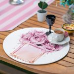 6+1'li Özel Tasarım Pembe Renk Detaylı Supla Runner Seti Realhomes