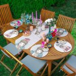 6+1'li Kahve İçen & Fotoğraf Çeken Kız Tasarımlı Supla Runner Seti Realhomes