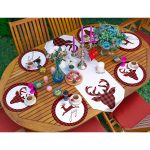 - SuplaRunnerSet126-61li-Ekose-Zemin-Geyik-Tasarimli-Supla-Runner-Seti-1 - Realhomes  6+1'li Ekose Zemin Geyik Tasarımlı Supla Runner Seti Realhomes