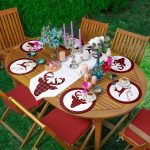 - SuplaRunnerSet126-61li-Ekose-Zemin-Geyik-Tasarimli-Supla-Runner-Seti - Realhomes  6+1'li Ekose Zemin Geyik Tasarımlı Supla Runner Seti Realhomes