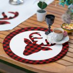 - SuplaRunnerSet126-61li-Ekose-Zemin-Geyik-Tasarimli-Supla-Runner-Seti-3 - Realhomes  6+1'li Ekose Zemin Geyik Tasarımlı Supla Runner Seti Realhomes