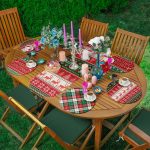 - SuplaRunnerSet132-61li-Ekose-Mery-Christmas-Tasarimli-Supla-Runner-Seti - Realhomes  6+1'li Ekose Mery Christmas Tasarımlı Supla Runner Seti Realhomes