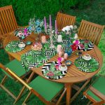 - SuplaRunnerSet139-61li-Geometrik-Cizgiler-Uzerinde-3D-Yaprak-Tasarimli-Supla-Runner-Seti - Realhomes  6+1'li Geometrik Çizgiler Üzerinde 3D Yaprak Tasarımlı Supla Runner Seti Realhomes